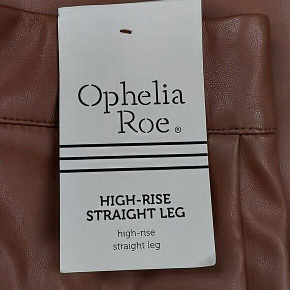 High-rise Faux Leather Pants | Ophelia Roe | 8 - Picture 6 of 10